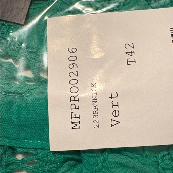 Maje Green Rannick Dress (Brand New in bag!!) French Designer - Picture 8 of 9